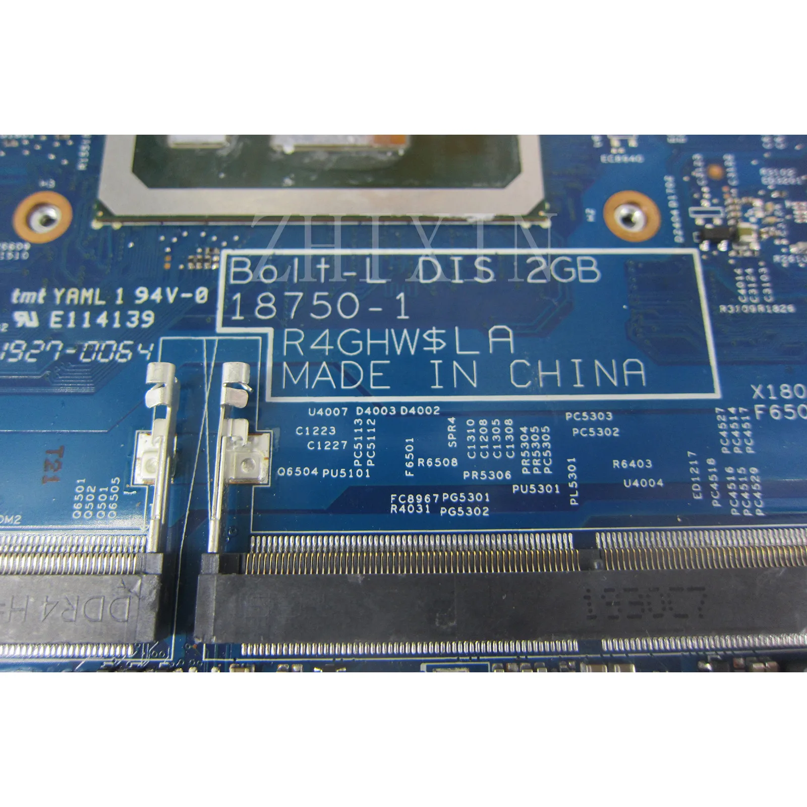 Placa base para ordenador portátil Dell Latitude 3400 3500 con I5-8265U I7-8565U CPU 940MX 2G 18750-1 04MCDM 0KVN26 prueba completa - imagen 3