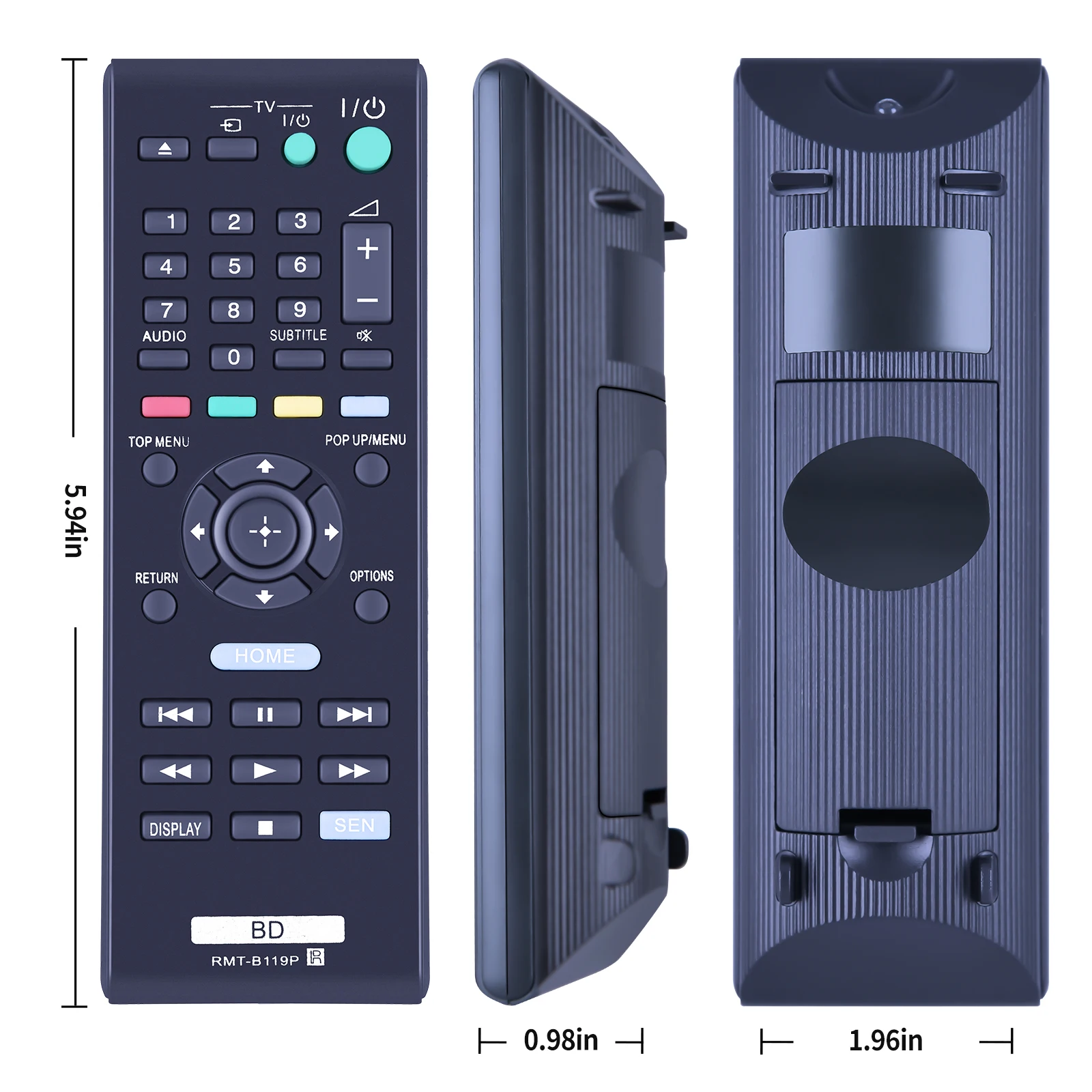 Nuevo para Sony BLU-RAY Control remoto RMT-B119P BDP-S5200 BDP-S4100 BDP-S190 BDP-S5100 BDP-S490 BDP-S590 control remoto - imagen 5