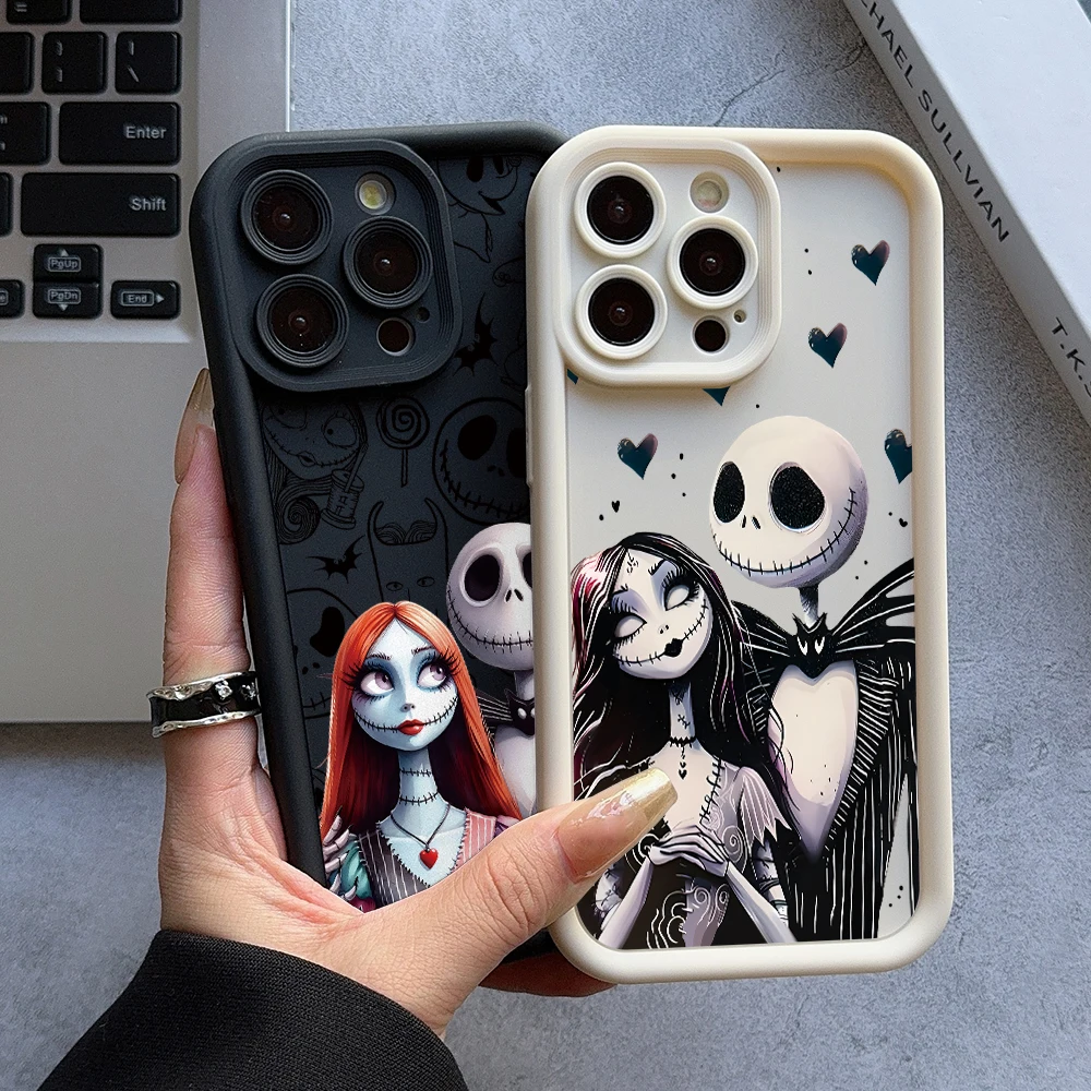Funda de teléfono Corpse Bride Skeleton Love para Google Pixel 9 8 8A 7 7A Pro XL 5G, Funda suave de TPU a prueba de golpes - imagen 4