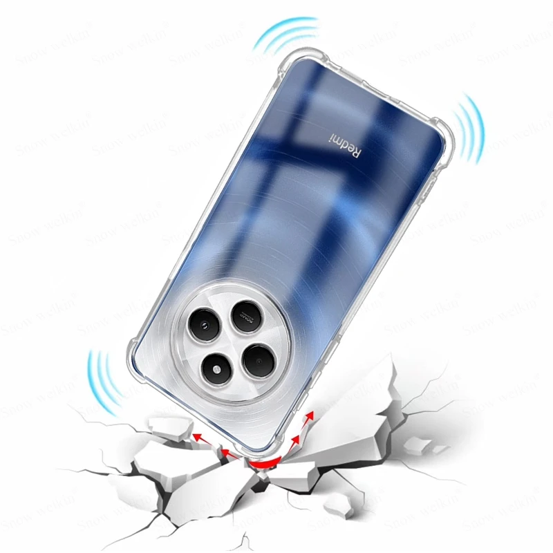 Funda de protección completa para Xiaomi Redmi 14C 4G, carcasa trasera transparente de TPU suave a prueba de golpes - imagen 5