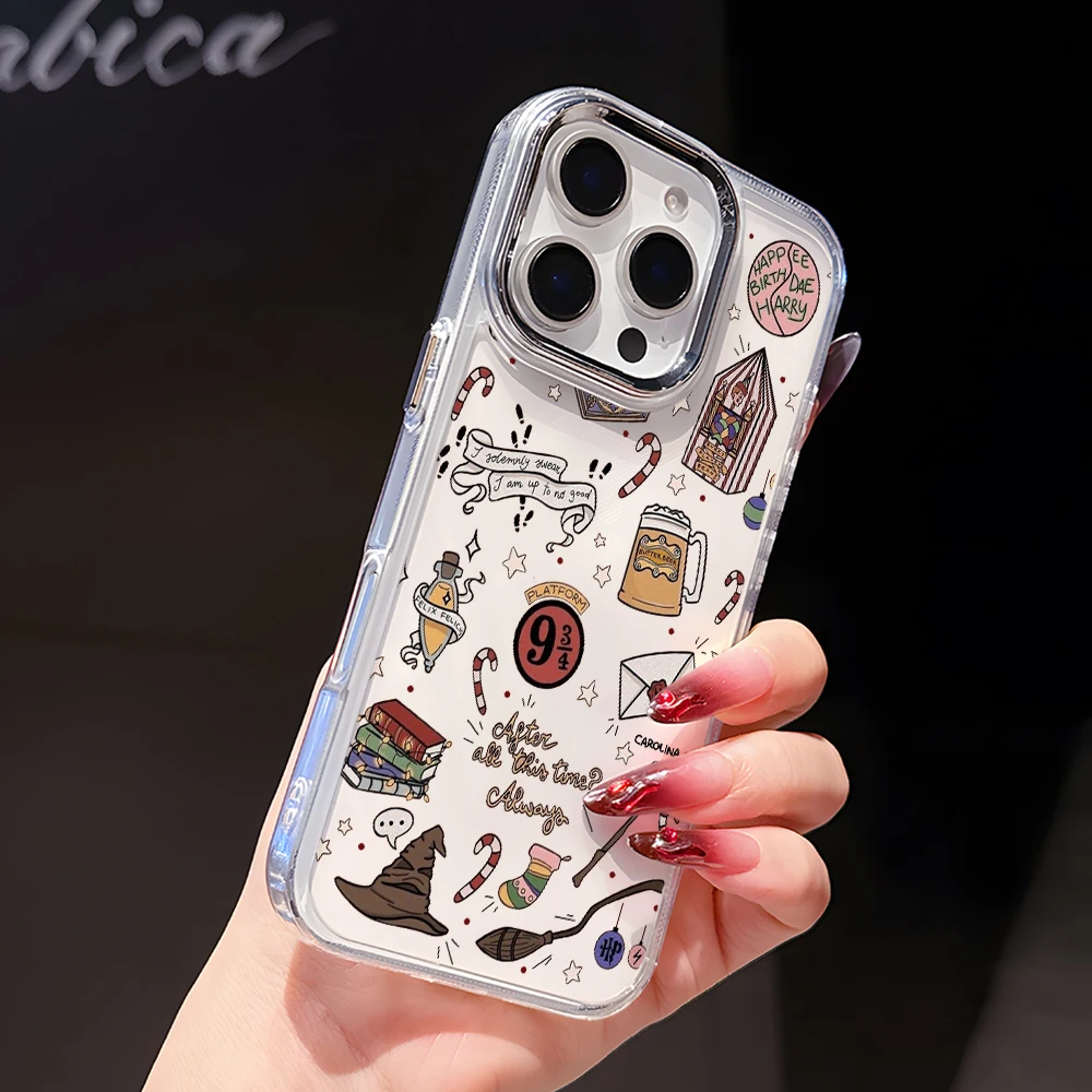 P-Potters Magic Label H-Harries funda de teléfono para Pixel 10 9 9a 8 8a Pro XL 5G funda transparente de lujo - imagen 5