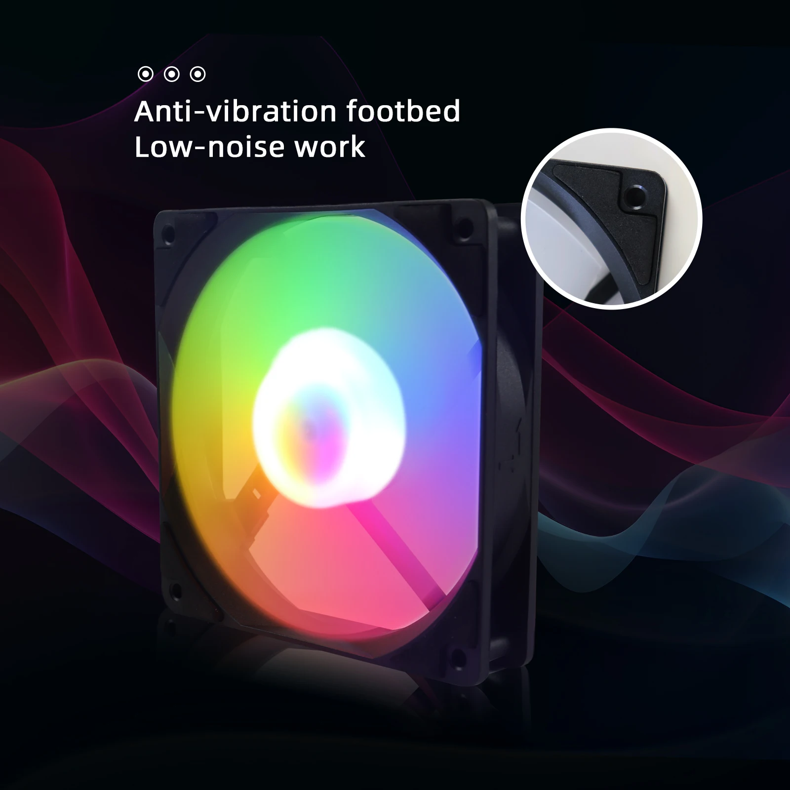 Manmu-ventilador de refrigeración por aire para PC, Enfriador de juegos de 4 pines, 120mm, RGB, LED, gran promoción - imagen 3