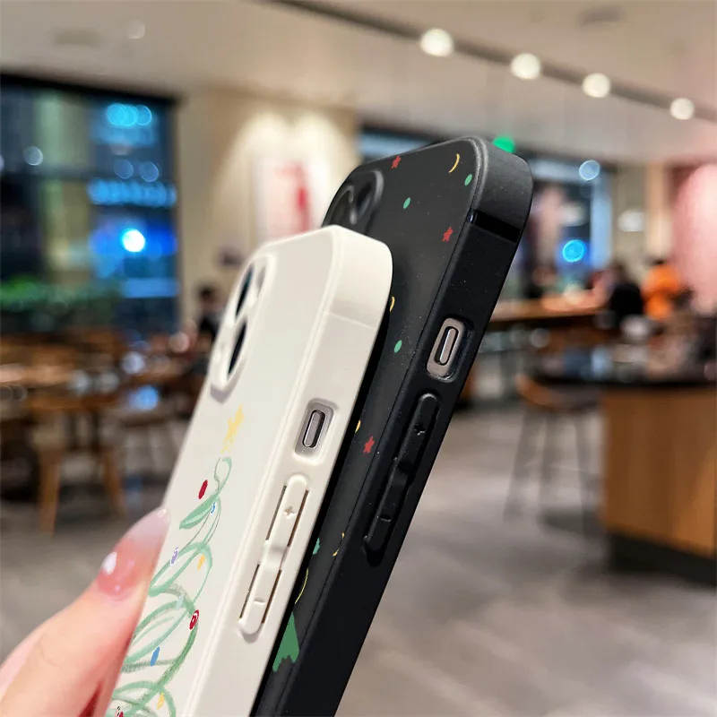 Funda de teléfono con estampado de árbol de Navidad para Samsung Galaxy A16 A36 A56 A26 A55 A54 A53 A52S A35 S25 S24 S23 Ultra S22 Plus S21 FE - imagen 3