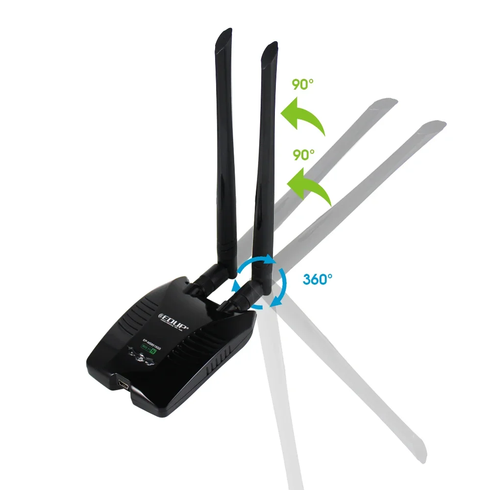 Chip adaptador WiFi USB de 150Mbps MTK7603U antena Dual Wifi de alta potencia de largo alcance tarjeta de red Ethernet inalámbrica externa de 2,4 GHz - imagen 4