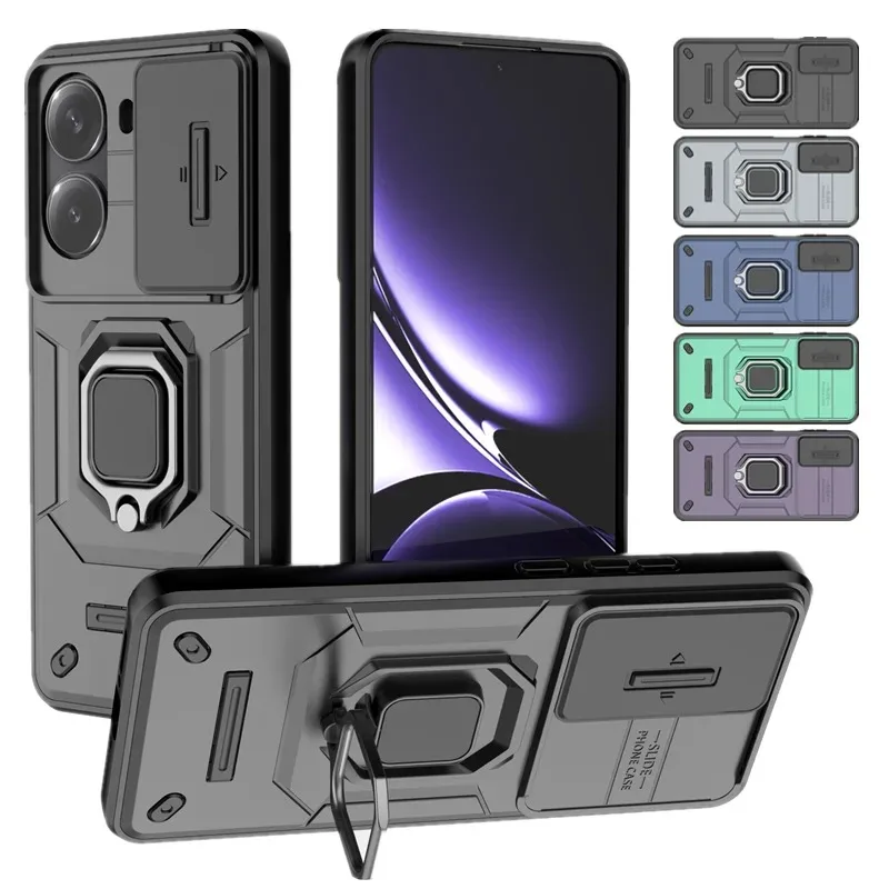 Funda de cámara con lente deslizante para Xiaomi POCO X7 Pro F6 Pro X5 Pro F5 Pro, armadura trasera a prueba de golpes, cubierta M6 Pro 5G