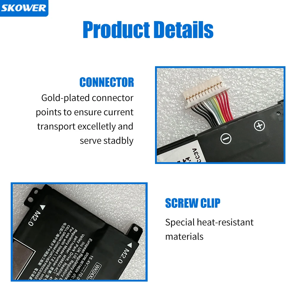SKOWER WK04XL batería para Hp Victus 16-b 16-c 16-d 16-e Series 16-D0013DX 16-D0001UR 16-D1113TX 16-E0005UA 16-E0029UR 16-E0194NW - imagen 4