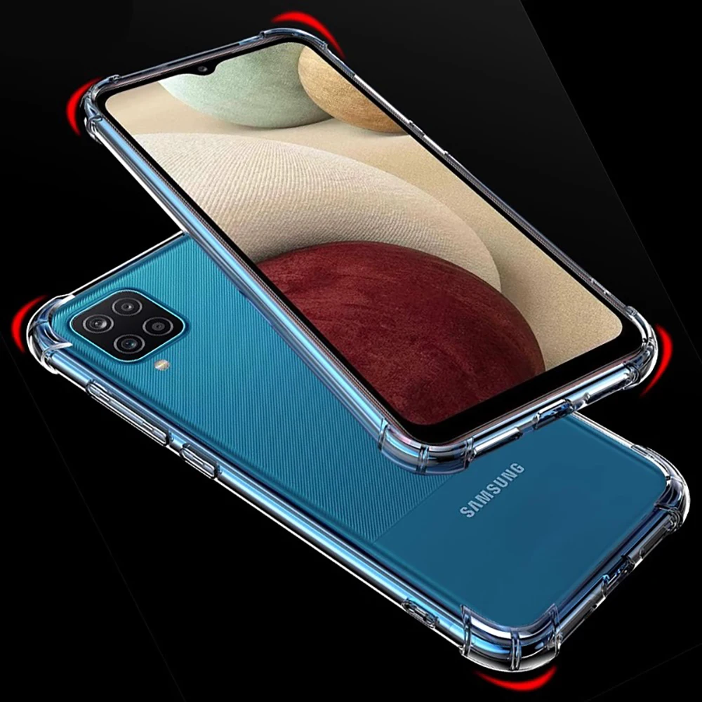 Para Samsung A12 Funda de teléfono transparente a prueba de golpes para Samsung Galaxy A12 Carcasa de silicona TPU - imagen 4