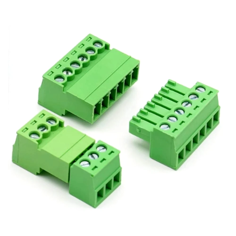 5 Juegos 2EDGRK 3,5mm 2/3/4/5/6-12 pines conector de bloque de terminales de tornillo de ángulo recto enchufe de paso de 3,5 MM + enchufe de cabezal de Pin 15EDGRK - imagen 4