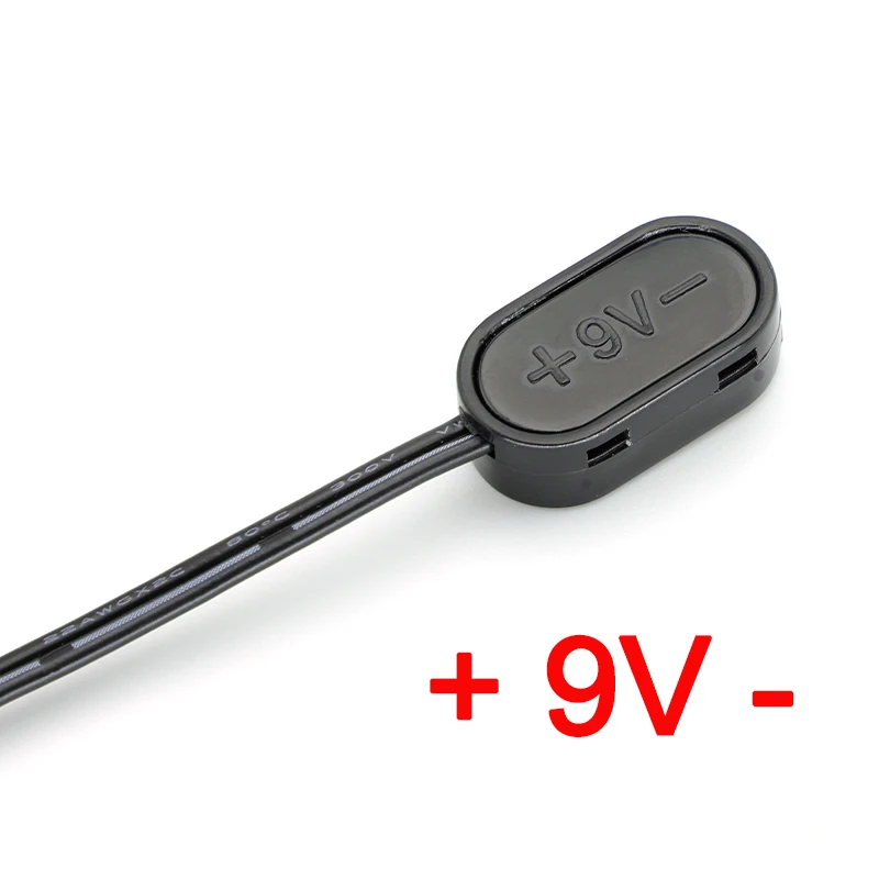 Convertidor de Clip de batería de 9V, conector de Cable de alimentación, efecto de Pedal, adaptador macho CC, Cable de alimentación de 9 voltios, accesorios para guitarra - imagen 4