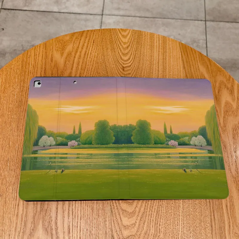 Funda con estampado de puesta de sol aliento junto al lago para iPad pro 10/11 pulgadas 2020/6a/7a /8a /Air 3a/Air 4a/9a generación/Air 5a generación 20 - imagen 3