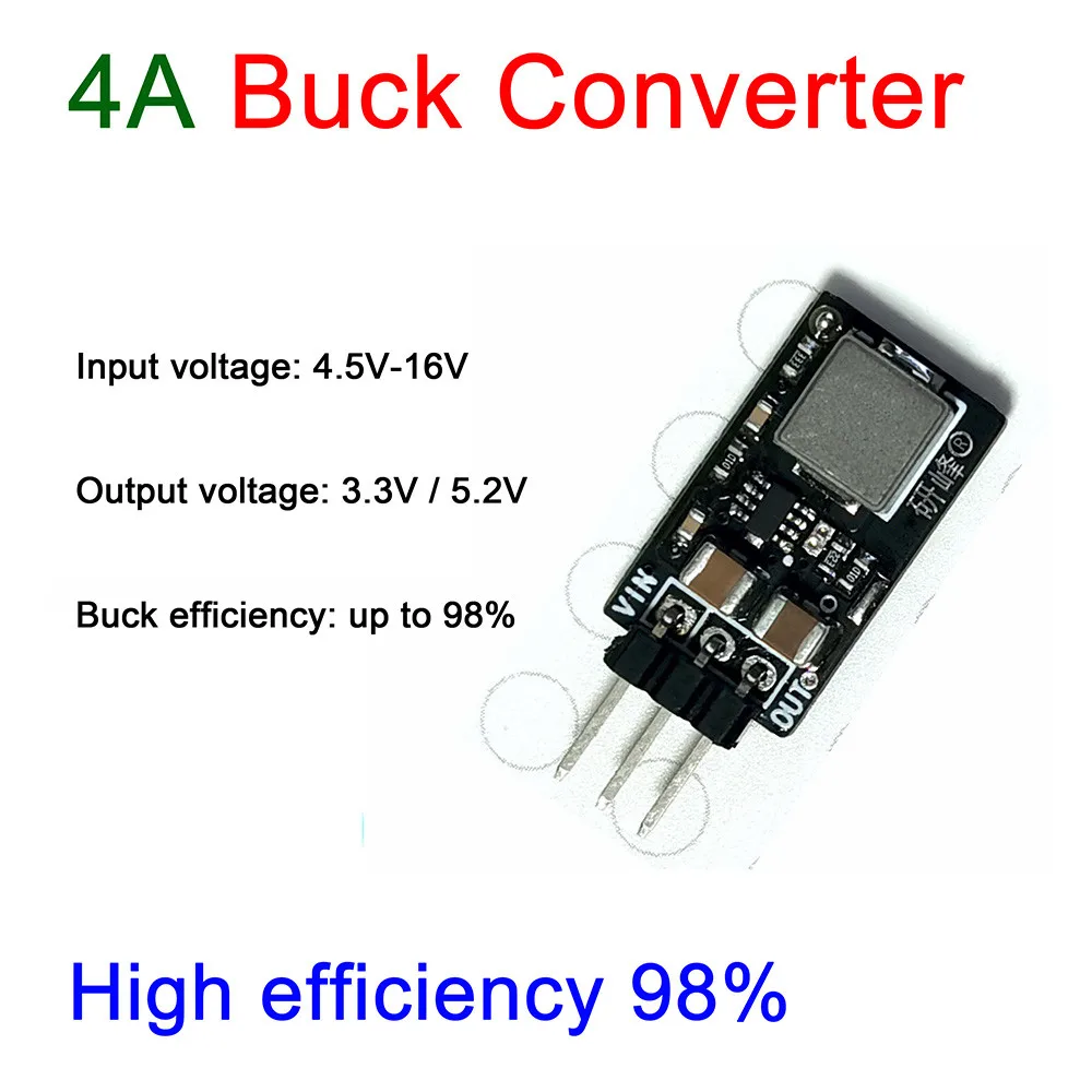 98% 4A DC-DC convertidor Buck 5,5-16V 6V 9V 12V 15V a 5V 3,3 V módulo de fuente de alimentación regulador de voltaje reemplaza LM7805 - imagen 3
