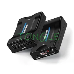 Convertidor SCART a HDMI 1080p para TV, DVD y decodificadores