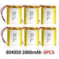 804050-2000mAh  6PCS