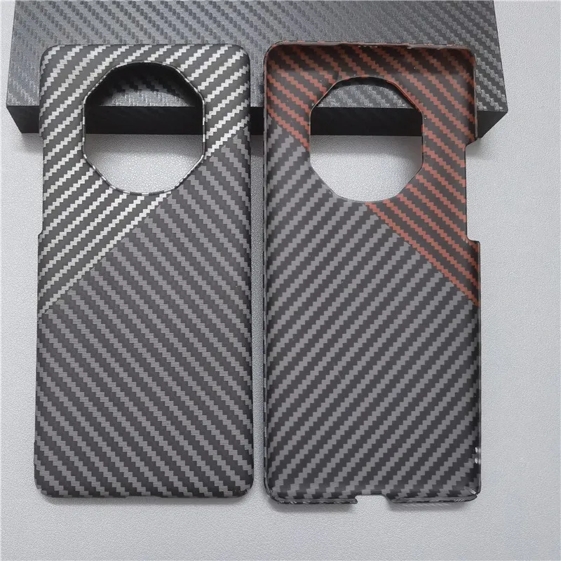 Funda rígida de fibra de carbono para Huawei Mate 40 30 20 Pro, carcasa completa para PC, funda trasera protectora delgada - imagen 2