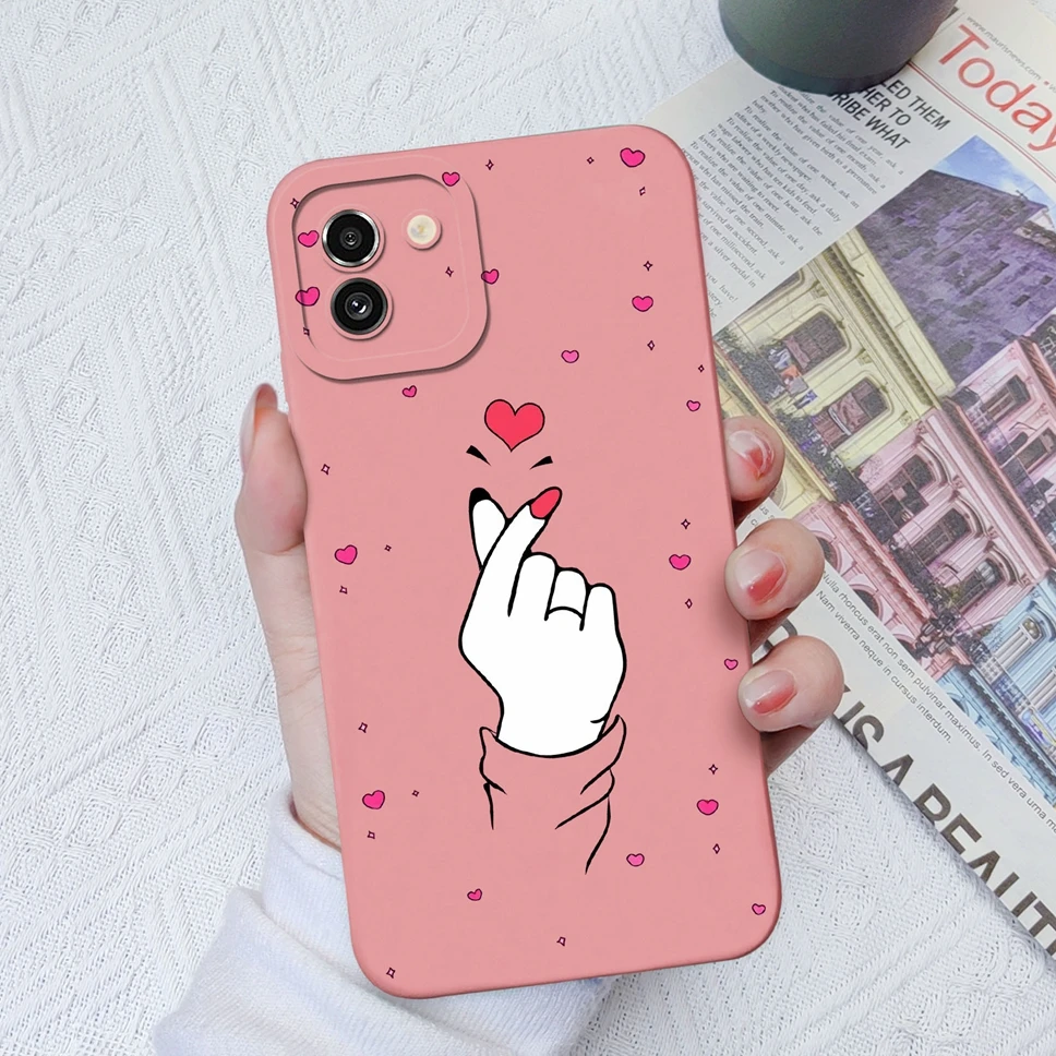 Funda para teléfono Samsung Galaxy A03 A03S Core, cubierta líquida cuadrada de dinosaurio de dibujos animados para SamsungGalaxy A03 A 03S Core - imagen 5
