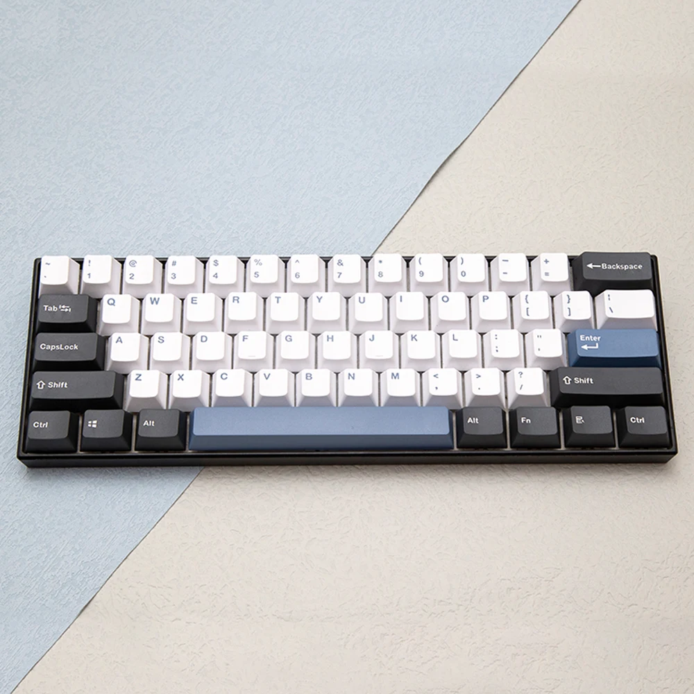 Teclas árticas GMK de 174 teclas, teclas PBT de doble disparo con perfil de cereza para teclado mecánico, teclas personalizadas de color blanco y negro - imagen 5