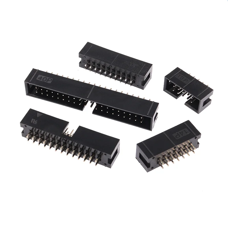 Caja de enchufes con Pin recto macho ISP, conector PCB IDC, DC3 6/8/10/14/16/20/26/30/34/40/50/64P, 10 piezas, 2,54 MM de paso JTAG - imagen 2
