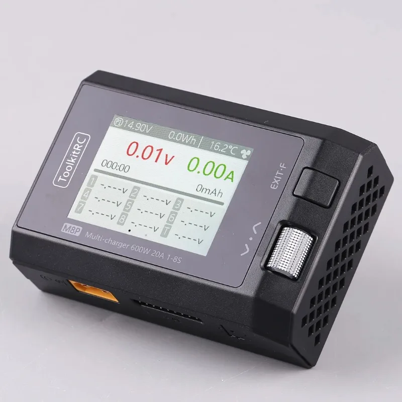 ToolkitRC Cargador M8P con un aumento de precisión Potencia de 600W 20A 5V 1-8S Prueba de señal multifuncional M8S actualizado - imagen 4