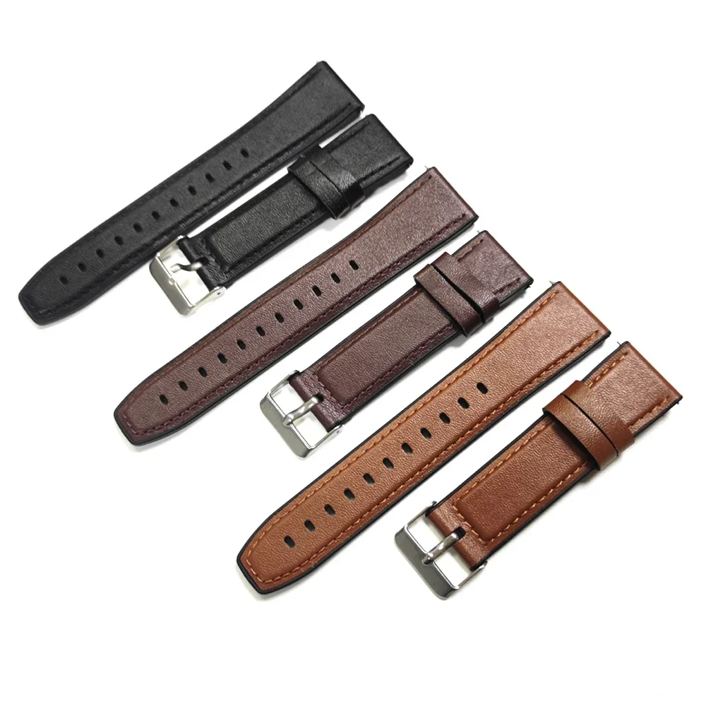 Correa de silicona de cuero suave para Huawei Watch GT 5 GT4 GT3 2 Pro, correa de reloj de 46mm de 22mm para pulseras Samsung Galaxy Garmin Amazfit - imagen 2