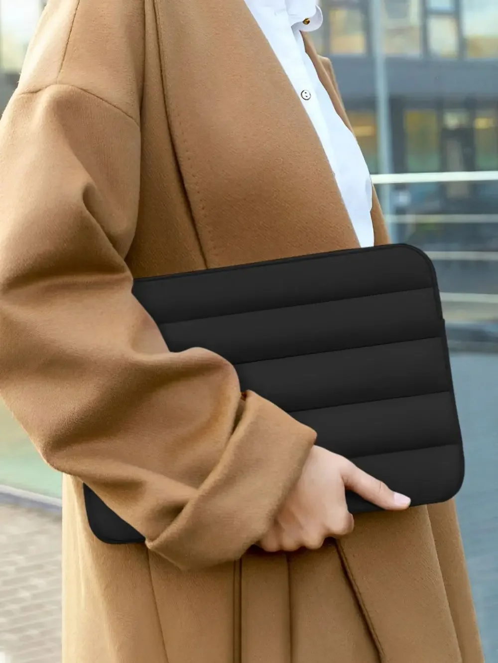 Bolsa hinchada para ordenador portátil de 9 a 13 pulgadas, funda impermeable para Macbook 14,2 Air Pro, tableta, bolso de mano para viaje - imagen 3