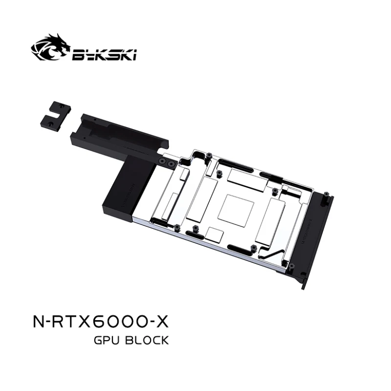 Bykski GPU bloque de agua para tarjeta de vídeo NVIDIA RTX 6000 Ada/proceso de cobre rojo cromado radiador totalmente metálico N-RTX6000-X - imagen 4