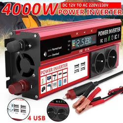 Inversor de potencia para coche USB y pantalla LED – Transformador