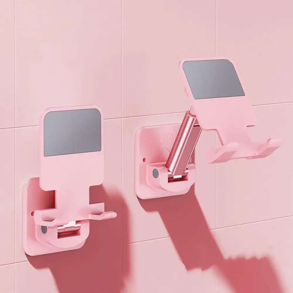 Soporte versátil para teléfono móvil, montaje en pared, altura ajustable, rotación de 90 grados, antivibración, Universal - imagen 5