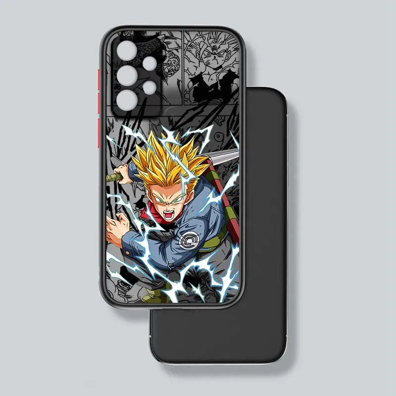 D-Dragon Ball Anime Trunks cubierta para Samsung Galaxy A71 A55 A54 A51 A16 A06 A04e 5G funda de teléfono translúcida esmerilada - imagen 3