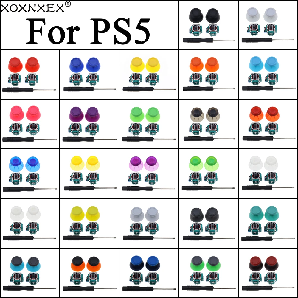 1 Juego de Joysticks de repuesto para controlador PS5, 2K3 Ohm, palo analógico, Kit de piezas de reparación de palanca de mando 3D