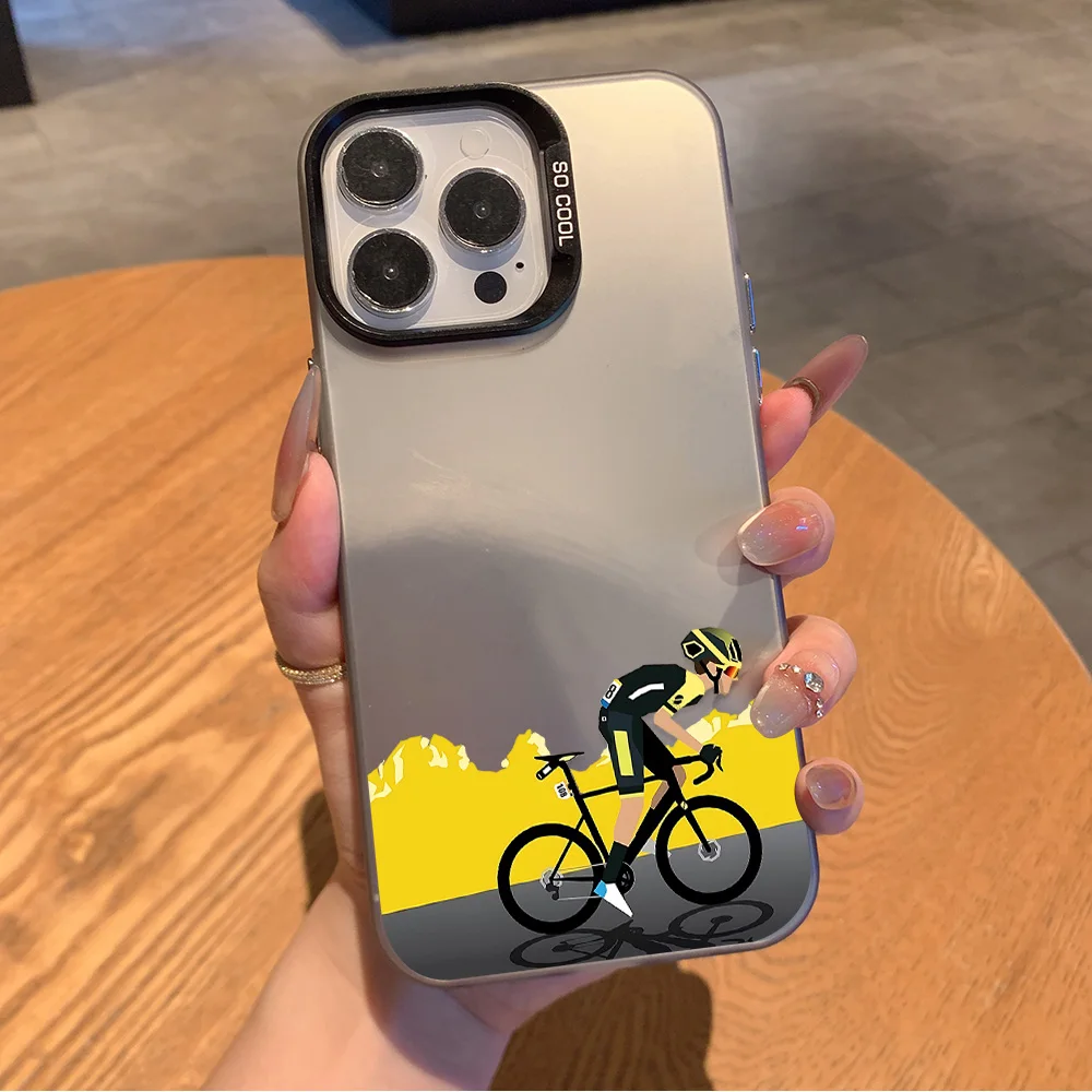 Funda De teléfono Tour De Francia para Samsung Galaxy S26 S25 S24 S23 S22 S21 S20 Note20 FE Ultra Edge Plus 4G 5G cubierta mate anticaída - imagen 5