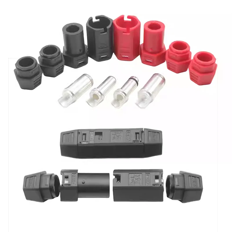 Conector antisalpicaduras 320A QS8H QS10H 60A-250A Terminal plateado QS12H enchufe de batería de litio modelo de avión de alta corriente - imagen 2