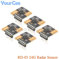 RD-03 Sensor radar de movimiento de 24 GHz con interfaz UART