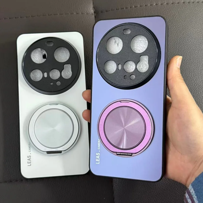 Para Xiaomi 15 Ultra Funda de lujo con rotación mate soporte magnético PC cubierta anticaída para Xiaomi 15 Ultra Mi15 Funda de parachoques - imagen 4