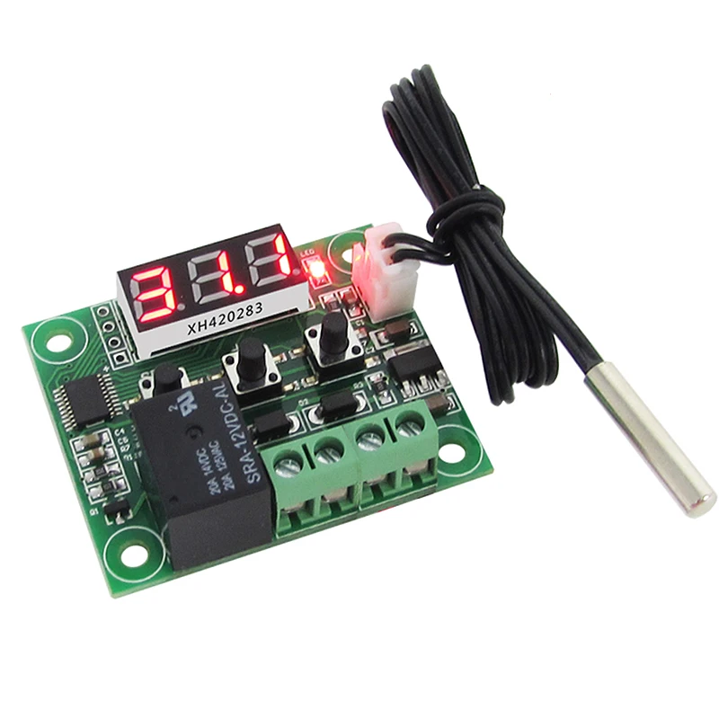 Mini controlador de temperatura, termostato de incubación, interruptor de control de temperatura, W1209 - imagen 5