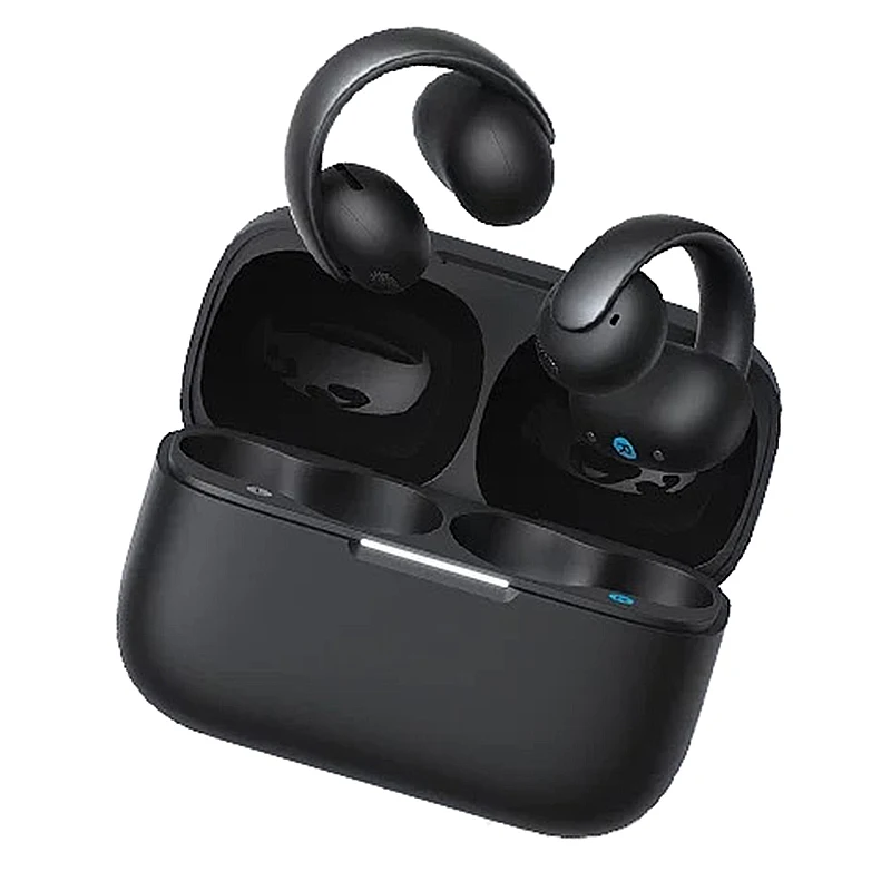 A3388 AeroClip auriculares abiertos Bluetooth 5 4 conductores duales de 12mm graves 4 micrófonos llamadas AI 32H reproducción Clip en auriculares deportivos de anillo abierto