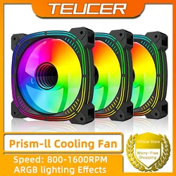 TEUCER Prism-2 – Ventilador PC ARGB 120 mm PWM