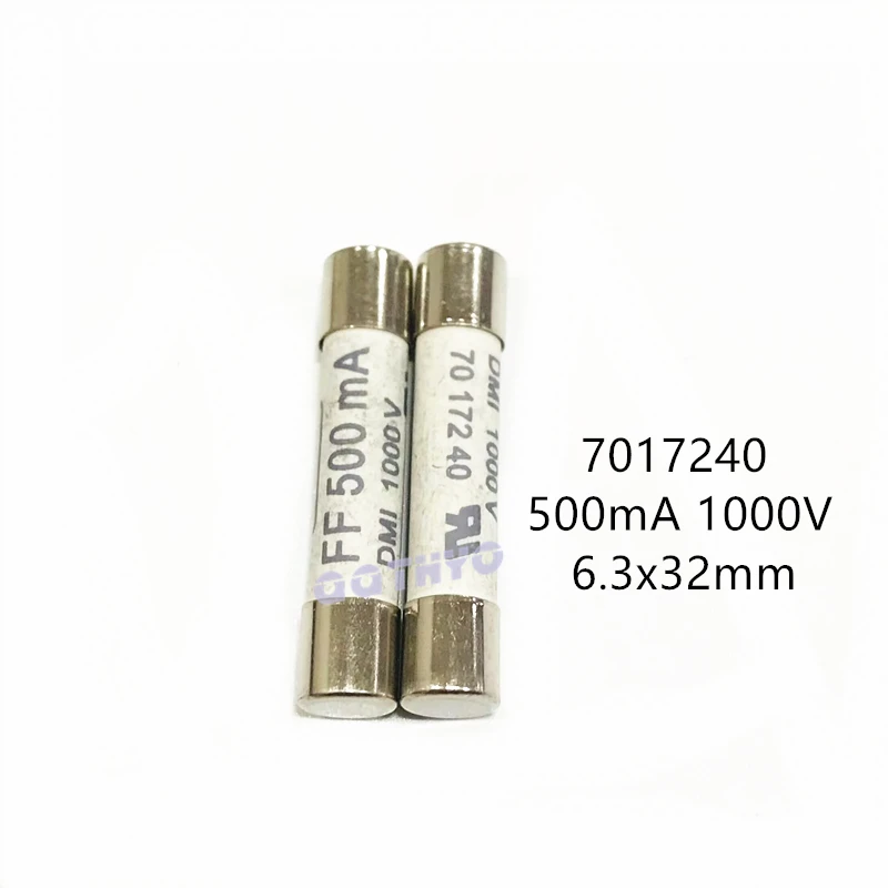 2 uds 6,3x32mm fusible de cerámica DMI 1000V FF315mA FF400mA FF500mA FF630mA FF800mA FF1A FF1.6A FF2A FF 10A ~ 20A para multímetro Digital - imagen 3