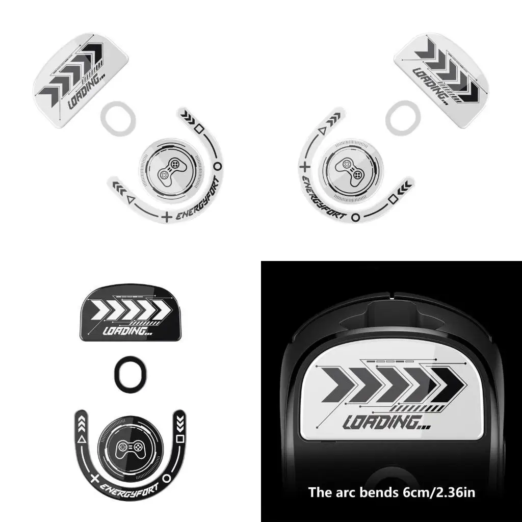 Almohadilla para pies ratón cristal durabilidad R53C, patines para almohadilla para pies ratón GPW3, mejora y