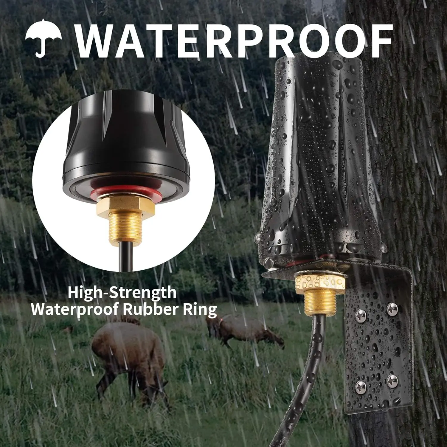 Antena impermeable macho SMA celular 5G 4G LTE Compatible con amplificador de señal celular para teléfono móvil módem enrutador 4G 3m con soporte - imagen 5