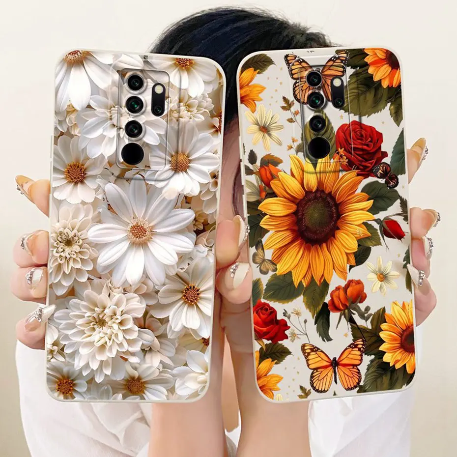 Bonita funda de teléfono estampada para Xiaomi Redmi Note 8 Pro, fundas de silicona suave a prueba de golpes para Redmi Note8 8Pro, fundas para parachoques - imagen 3