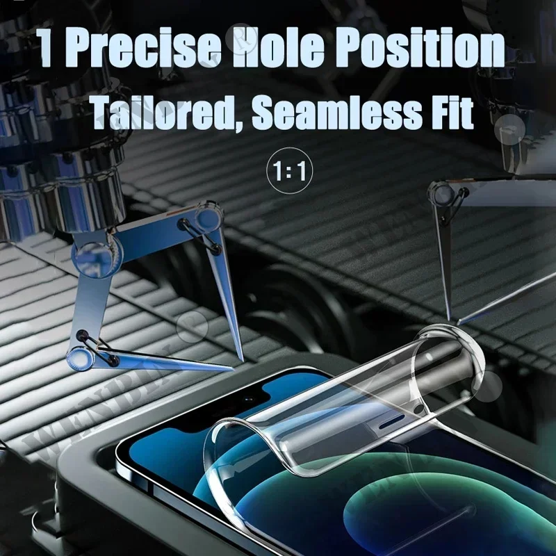 Película de hidrogel para Samsung S26 25 S24 Ultra S23 S22 Ultra Plus FE, Protector de pantalla de cubierta completa para Samsung A56 A36 A15 A16 5G, 5 uds. - imagen 5