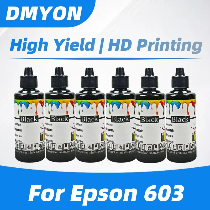 Kit de recarga de tinta DMYON 603 Compatible con impresora Epson XP 2100 2105 3100 3105 4100 4105 WF 2810 2830 2835 2850