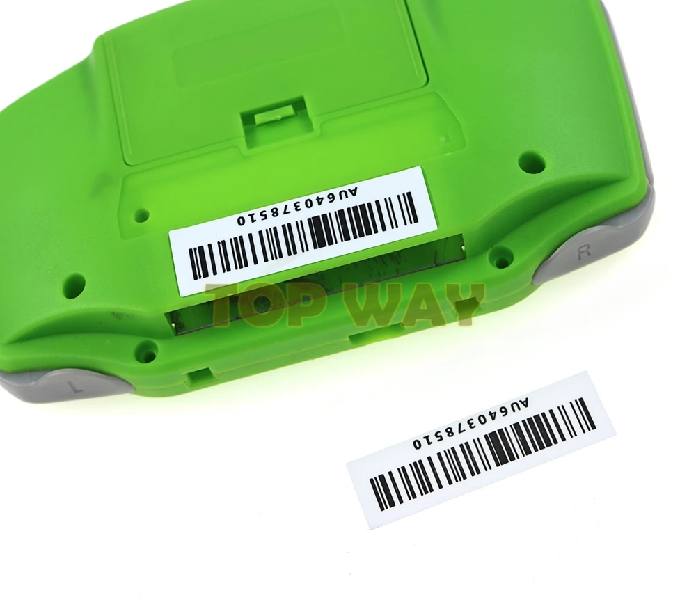 5 uds para consola de juegos GB GBC GBP nuevas etiquetas pegatinas traseras reemplazo para Gameboy Advance GBA pegatina de carcasa - imagen 5