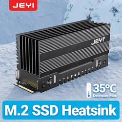 JEYI Disipador Térmico M.2 SSD - Refrigerador Pasivo de Aluminio