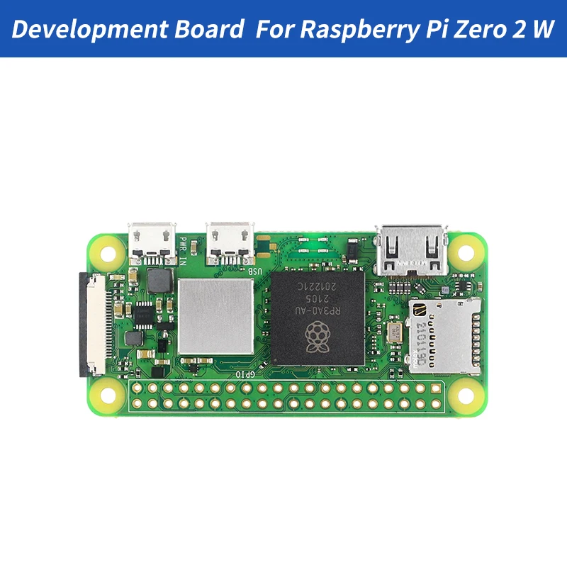 Placa de desarrollo Raspberry Pi Zero 2W compatible con WiFi y Bluetooth con CPU de 1GHz 512MB RAM para Raspberry Pi Zero 2W