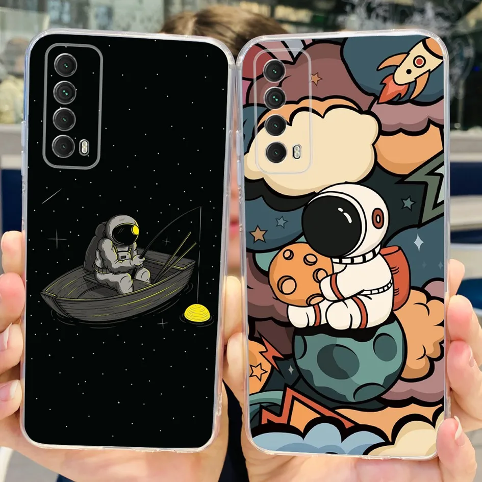 Funda de teléfono para Huawei P Smart 2021, carcasa de TPU suave, transparente, Mariposa, a la moda, Psmart 2021 - imagen 3