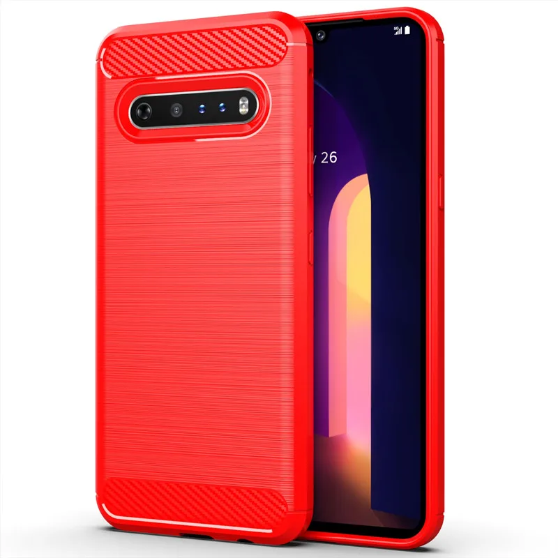Para funda LG V60 ThinQ funda para LG V60 ThinQ V60 Thin Q Coque parachoques de silicona a prueba de golpes funda suave de TPU para LG V60 ThinQ Fundas - imagen 4