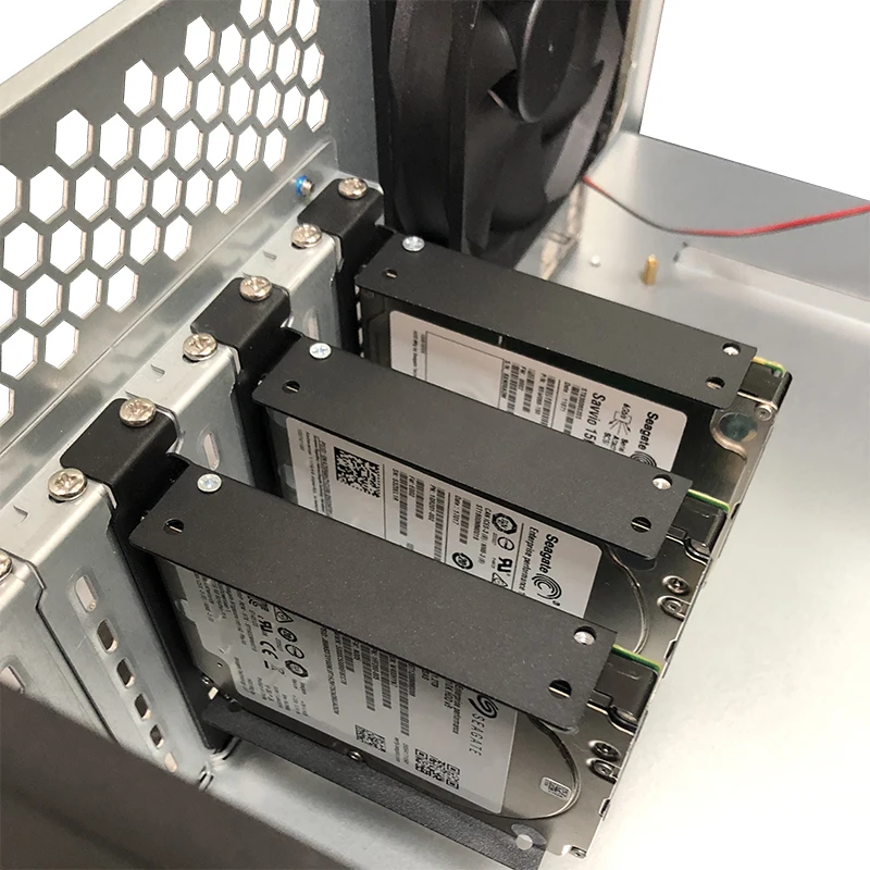 Adaptador de soporte SSD de 2,5 "con ranura PCI, bandeja de disco duro HDD de 2,5 pulgadas a carcasa de PC, chasis trasero, cubierta de montaje de Metal - imagen 3