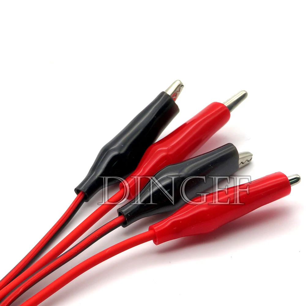Pinzas de cocodrilo eléctricas de 1 metro, cables de prueba de bricolaje, pinzas de prueba de cocodrilo de doble extremo, cuerdas de cucaracha para multímetro - imagen 3