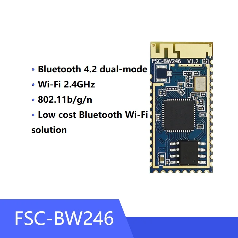 Módulo combo inalámbrico, BT + Wi-Fi, 2,4 GHz, ESP32, FSC-BW246